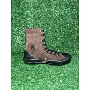 Converse All Star Fur Lined Brown Suede High Top Ankle Boots‎ Women’s Size 6.5